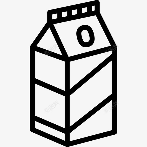 牛奶美食收藏2线性图标svg_新图网 https://ixintu.com 牛奶 线性 美食收藏2