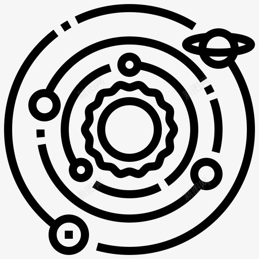 太阳系星系太空图标svg_新图网 https://ixintu.com 太空 太阳系 恒星 星系 航天技术线
