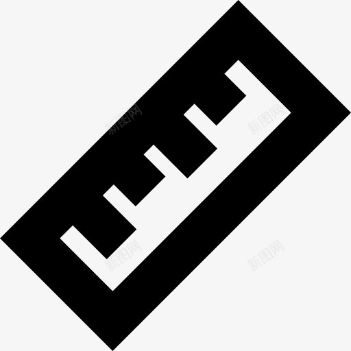 尺子科学大胆的笔划图标svg_新图网 https://ixintu.com 尺子 科学大胆的笔划