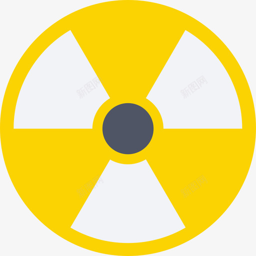 辐射医疗元素包扁平图标svg_新图网 https://ixintu.com 医疗元素包 扁平 辐射