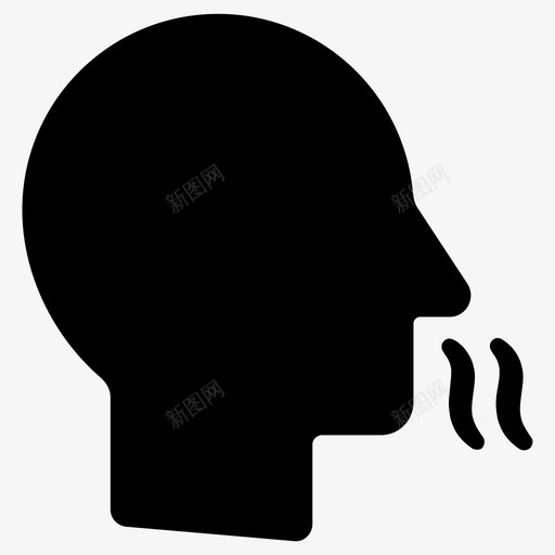 嗅觉呼吸鼻子图标svg_新图网 https://ixintu.com 呼吸 嗅觉 头脑有创造力 感觉 气味 鼻子