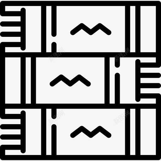 围巾高中套装直线型图标svg_新图网 https://ixintu.com 围巾 直线型 高中套装