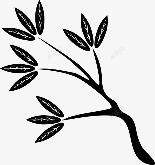 木条植物图标svg_新图网 https://ixintu.com 木条 植物