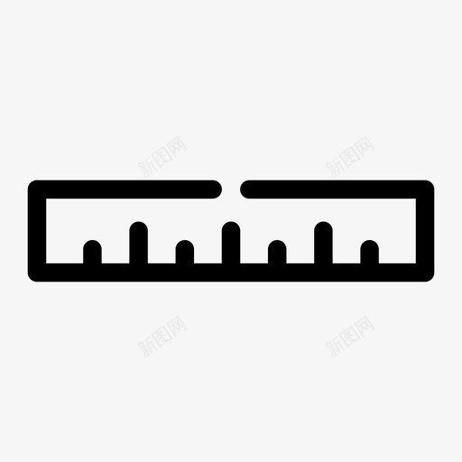 直尺厘米英尺图标svg_新图网 https://ixintu.com 中等学校间隙 公制 厘米 直尺 英尺 长度