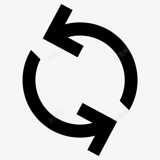 重新加载再次刷新重试图标svg_新图网 https://ixintu.com 再次刷新 同步 箭头方向上传下载上下左右返回 重新加载 重试