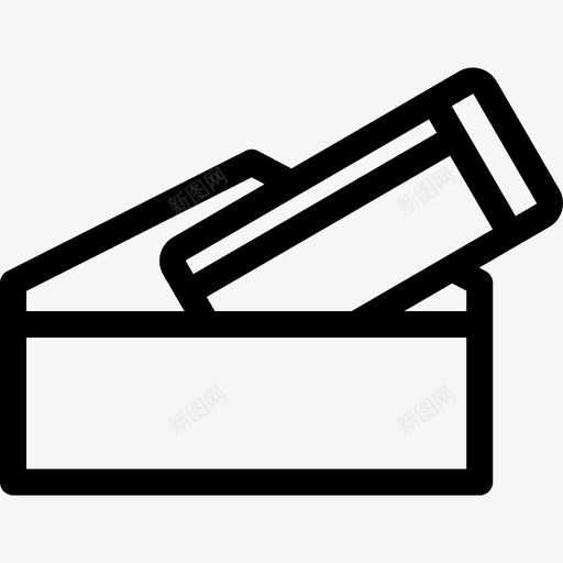 机票机场标志直线图标svg_新图网 https://ixintu.com 机场标志 机票 直线