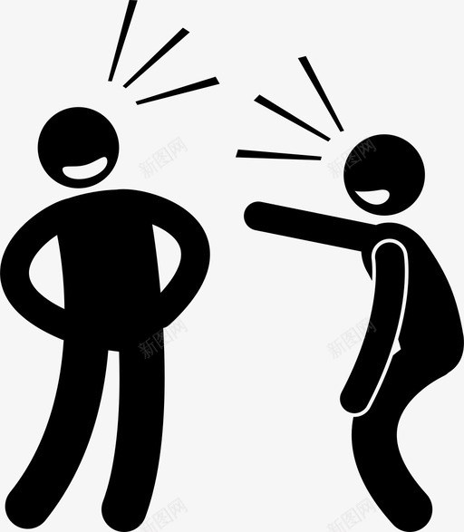 开玩笑搞笑幽默图标svg_新图网 https://ixintu.com 人类行为和行为 大笑 幽默 开玩笑 搞笑 笑话