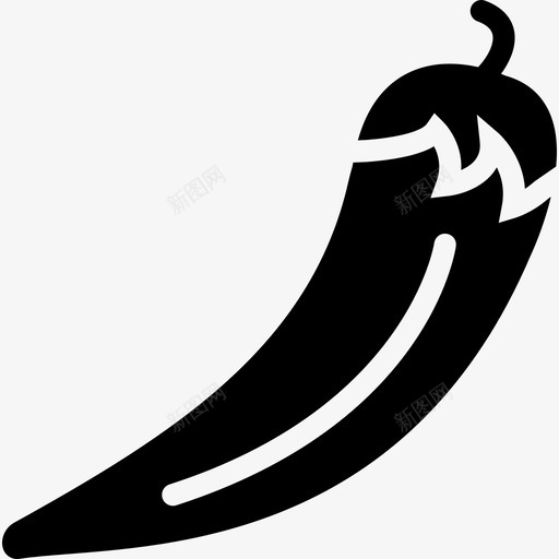 辣椒美食收藏填充图标svg_新图网 https://ixintu.com 填充 美食收藏 辣椒
