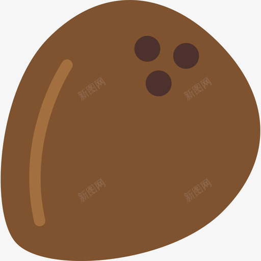 椰子美食套餐扁平图标svg_新图网 https://ixintu.com 扁平 椰子 美食套餐