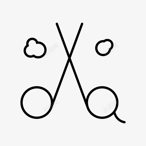 剪抽筋图标svg_新图网 https://ixintu.com 剪 抽筋