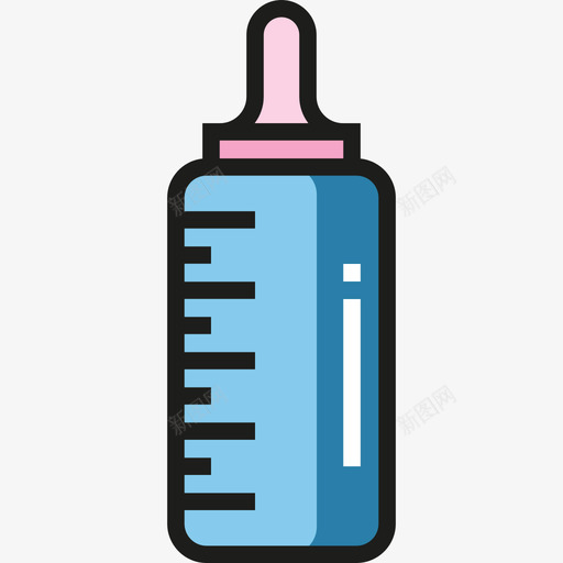 奶瓶婴儿和玩具4线性颜色图标svg_新图网 https://ixintu.com 奶瓶 婴儿和玩具4 线性颜色