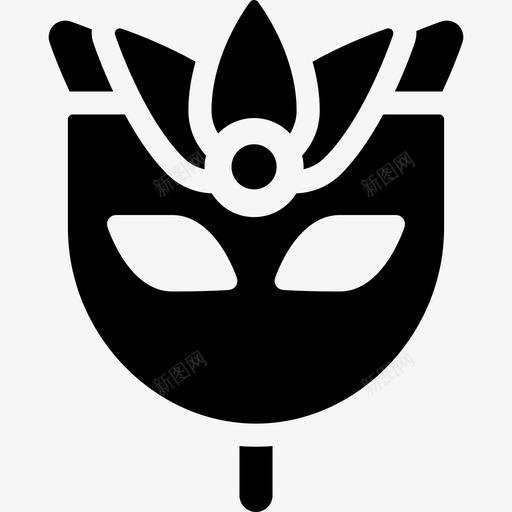 狂欢节面具狂欢节和派对填充物图标svg_新图网 https://ixintu.com 狂欢节和派对填充物 狂欢节面具