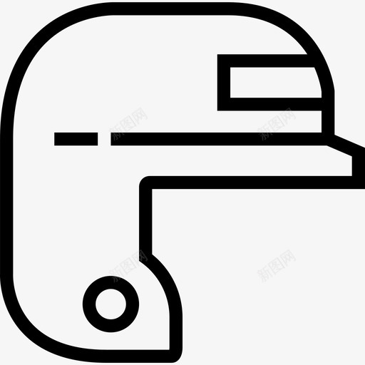 棒球运动11直线型图标svg_新图网 https://ixintu.com 棒球 直线型 运动11