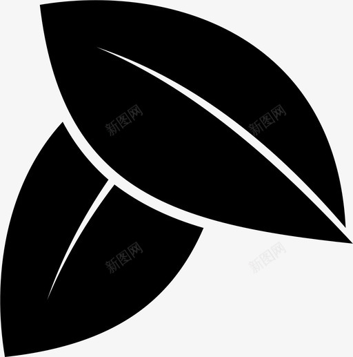 叶花自然图标svg_新图网 https://ixintu.com 叶 植物 自然 花