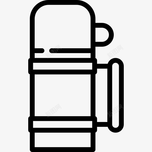 Themos烧瓶冬季必备品直筒图标svg_新图网 https://ixintu.com Themos烧瓶 冬季必备品 直筒