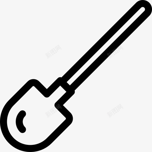 铲子秋季元素直线型图标svg_新图网 https://ixintu.com 直线型 秋季元素 铲子