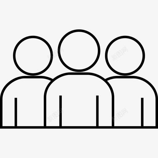 团队朋友人图标svg_新图网 https://ixintu.com 人 团队 朋友