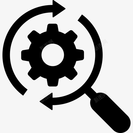 Loupe生产力3实心图标svg_新图网 https://ixintu.com Loupe 实心 生产力3