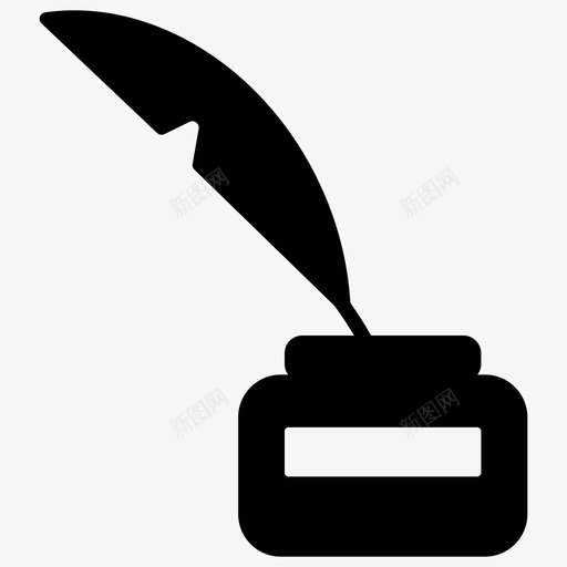 水壶和羽毛笔墨水壶和羽毛笔书法图标svg_新图网 https://ixintu.com 书法 墨水壶 墨水壶和羽毛笔 文案图标集 水壶和羽毛笔 羽毛