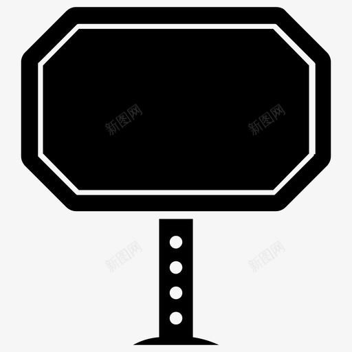 标牌显示信息空标牌图标svg_新图网 https://ixintu.com 信息标牌 显示信息 标牌 空标牌 道路标志和交叉口字形图标