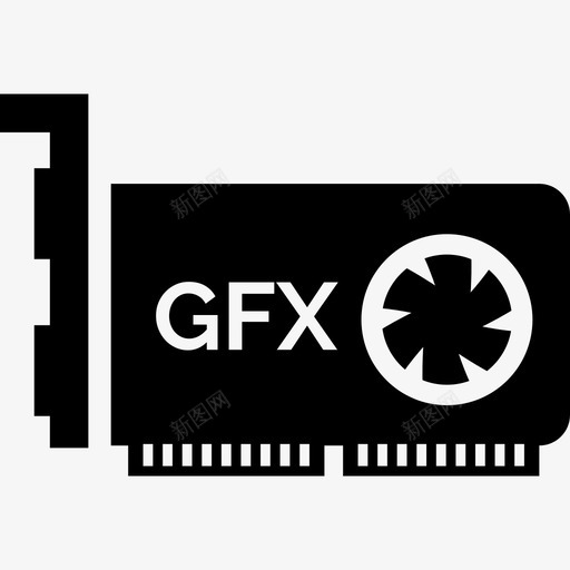 显卡计算机电子设备填充图标svg_新图网 https://ixintu.com 显卡 电子设备填充 计算机