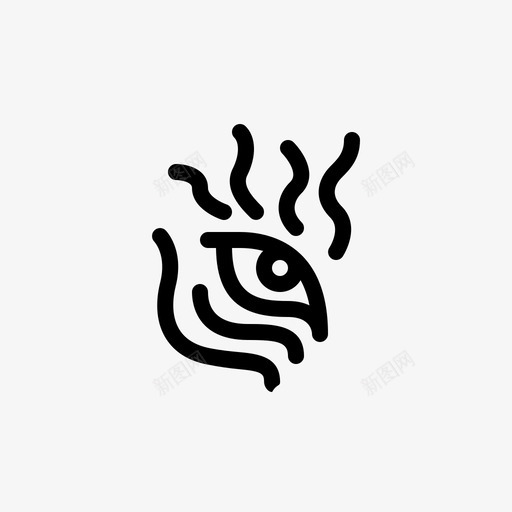 虎眼动物拯救老虎图标svg_新图网 https://ixintu.com 动物 动物园 拯救老虎 虎眼