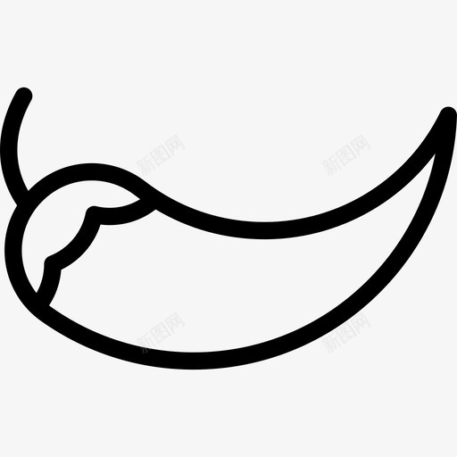 辣椒食物5直系图标svg_新图网 https://ixintu.com 直系 辣椒 食物5