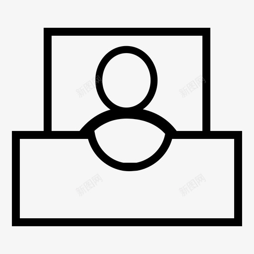 姓名业务卡图标svg_新图网 https://ixintu.com 业务 卡 姓名 文档 职务
