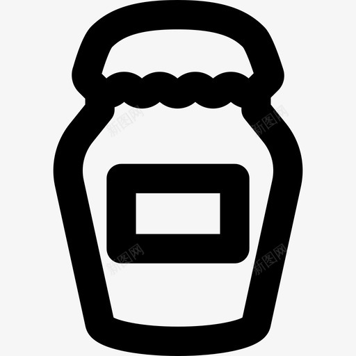 罐子食物线性烹饪说明图标svg_新图网 https://ixintu.com 线性烹饪说明 罐子 食物