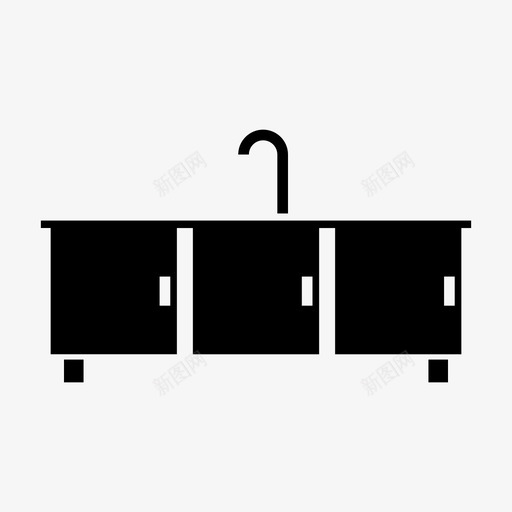 洗脸盆洗脸台家具雕刻图标svg_新图网 https://ixintu.com 家具雕刻 洗脸台 洗脸盆