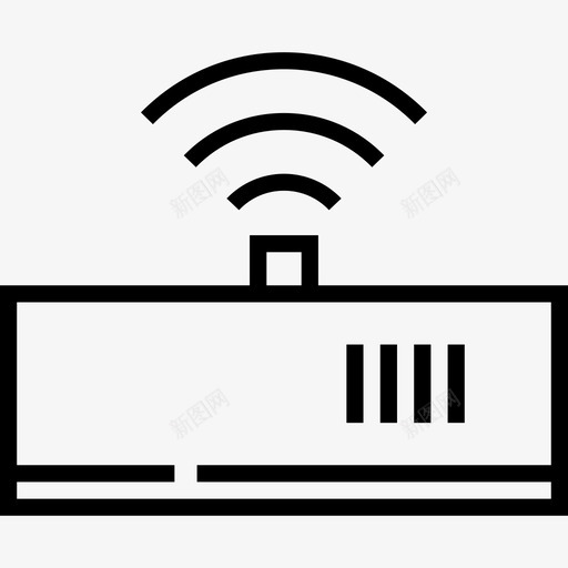 调制解调器电子7线性图标svg_新图网 https://ixintu.com 电子7 线性 调制解调器