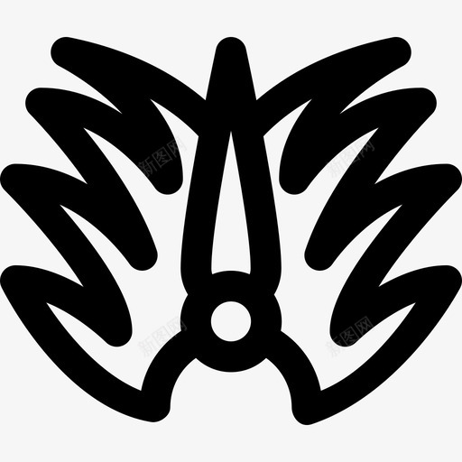 嘉年华帽狂欢节和派对直线图标svg_新图网 https://ixintu.com 嘉年华帽 狂欢节和派对直线