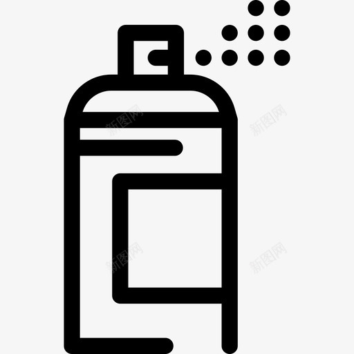 喷涂施工线工艺图标svg_新图网 https://ixintu.com 喷涂 施工线工艺