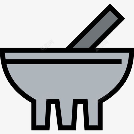 Molcaejete墨西哥元素8线性颜色图标svg_新图网 https://ixintu.com Molcaejete 墨西哥元素8 线性颜色