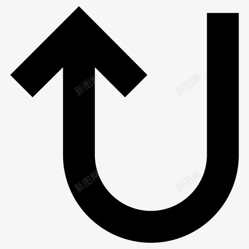 u转箭头箭头u转图标svg_新图网 https://ixintu.com u转 旋转 箭头 箭头u转 箭头方向上传下载上翻右下左返回