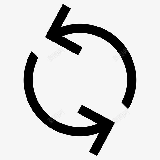 刷新重复重置图标svg_新图网 https://ixintu.com 刷新 同步 箭头方向上传下载上下左右返回 重复 重新启动 重置