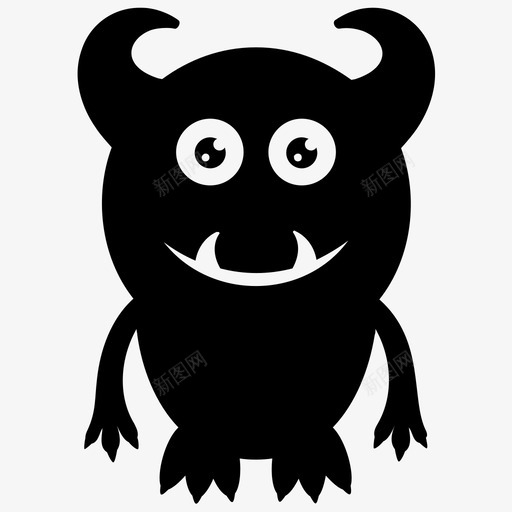 卡通怪物恶魔万圣节角色图标svg_新图网 https://ixintu.com 万圣节角色 卡通怪物 可爱有趣的怪物角色 怪物ons 怪物服装 恶魔