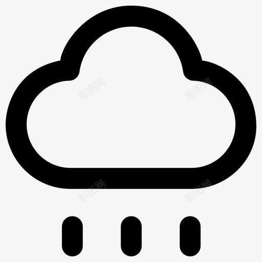 雨科学元素大胆圆润图标svg_新图网 https://ixintu.com 大胆圆润 科学元素 雨