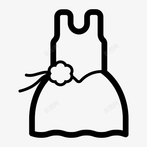 裙子衣服时装图标svg_新图网 https://ixintu.com 女士 宝宝 时装 衣服 裙子