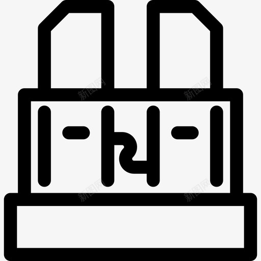 保险丝汽车修理线性图标svg_新图网 https://ixintu.com 保险丝 汽车修理 线性
