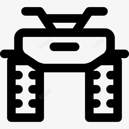 四轮运输车辆线直线图标svg_新图网 https://ixintu.com 四轮 直线 运输车辆线