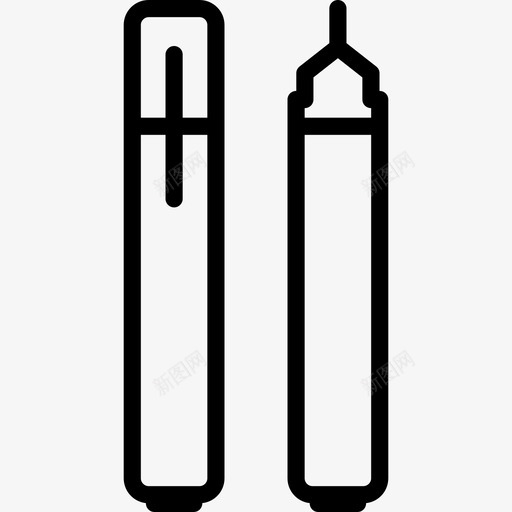 钢笔平面工具线性图标svg_新图网 https://ixintu.com 平面设计工具 线性 钢笔