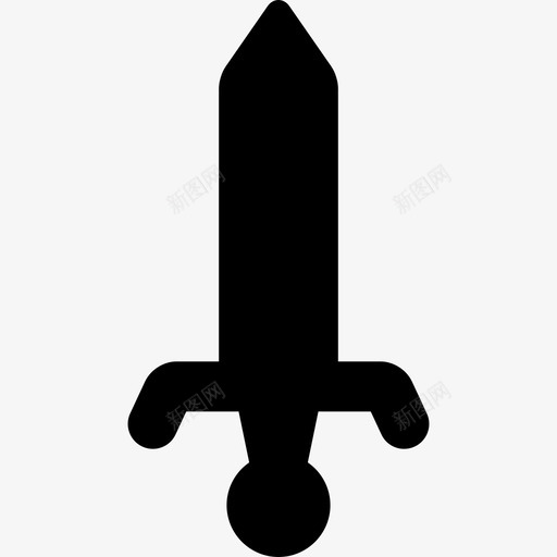 剑武器游戏填充物图标svg_新图网 https://ixintu.com 剑 武器 游戏填充物