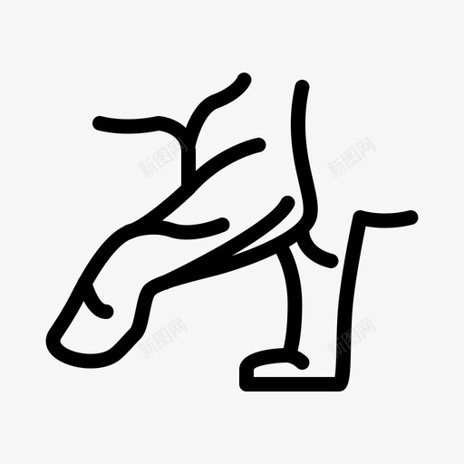 老虎动物腿图标svg_新图网 https://ixintu.com 动物 拯救老虎 痕迹 老虎 腿