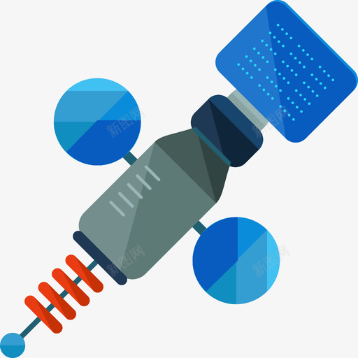 卫星新闻平面图标svg_新图网 https://ixintu.com 卫星 平面 新闻