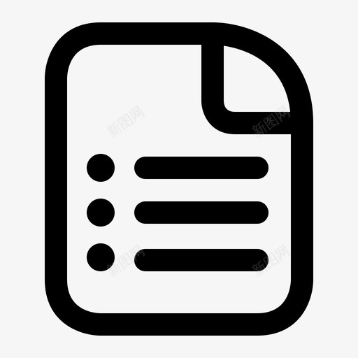 列表文档通用界面图标svg_新图网 https://ixintu.com 列表 文档 通用界面图标