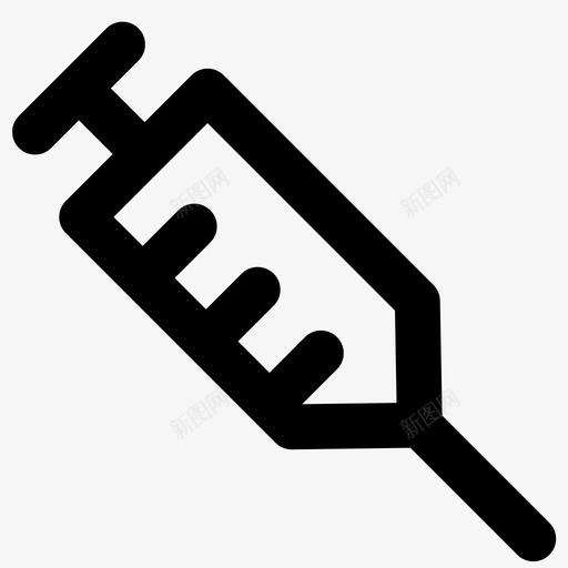 注射器粗体轮廓医疗元素2粗体圆形图标svg_新图网 https://ixintu.com 注射器 粗体圆形 粗体轮廓医疗元素2