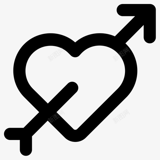 情人节箭丘比特图标svg_新图网 https://ixintu.com 丘比特 心 情人节 爱 爱情 箭 结婚
