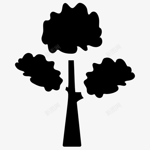 桉树落叶树林业图标svg_新图网 https://ixintu.com 光合作用 林业 树 树字形图标集 桉树 落叶树