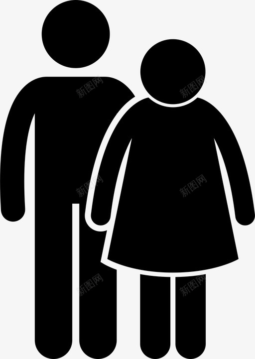 年轻人和母亲老人妇女图标svg_新图网 https://ixintu.com 妇女 年轻人和母亲 母亲和儿子 老人